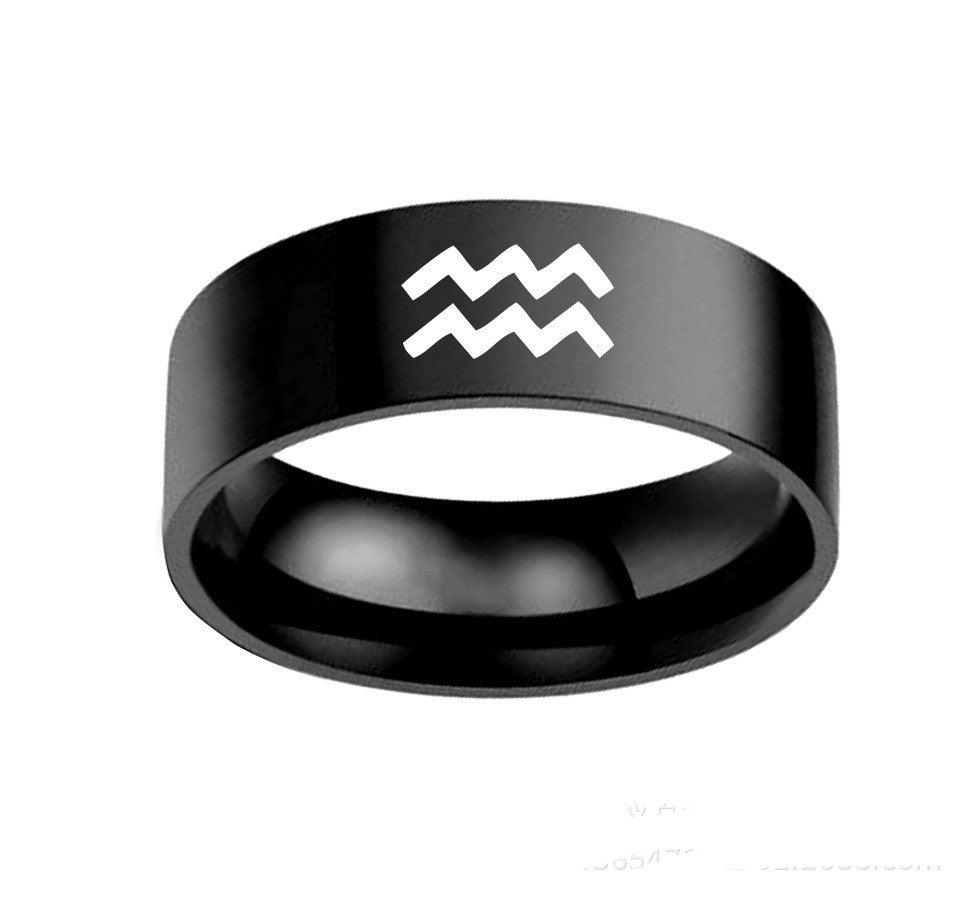 Bague porte-porte Verseau signe du zodiaque