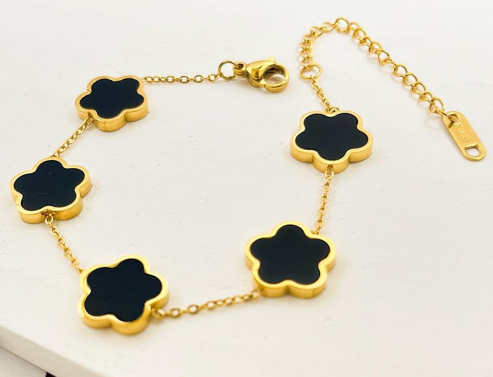 Bracelet porte-bonheur Trèfle
