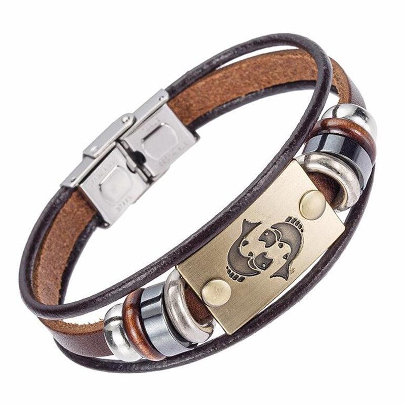 Bracelet porte-bonheur Poissons signe du zodiaque