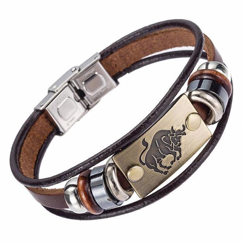 Bracelet porte-bonheur Symbole zodiaque Taureau