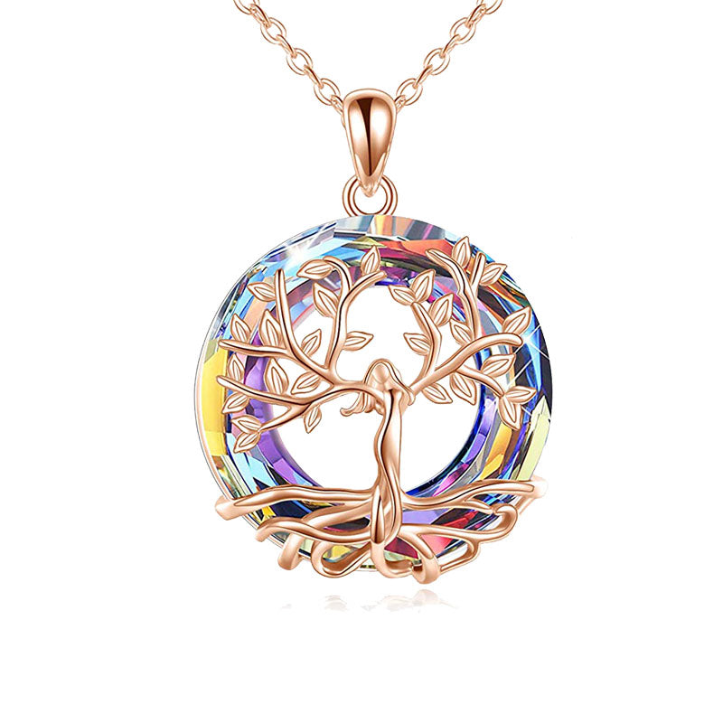 Collier Arbre de Vie Arc-en-ciel