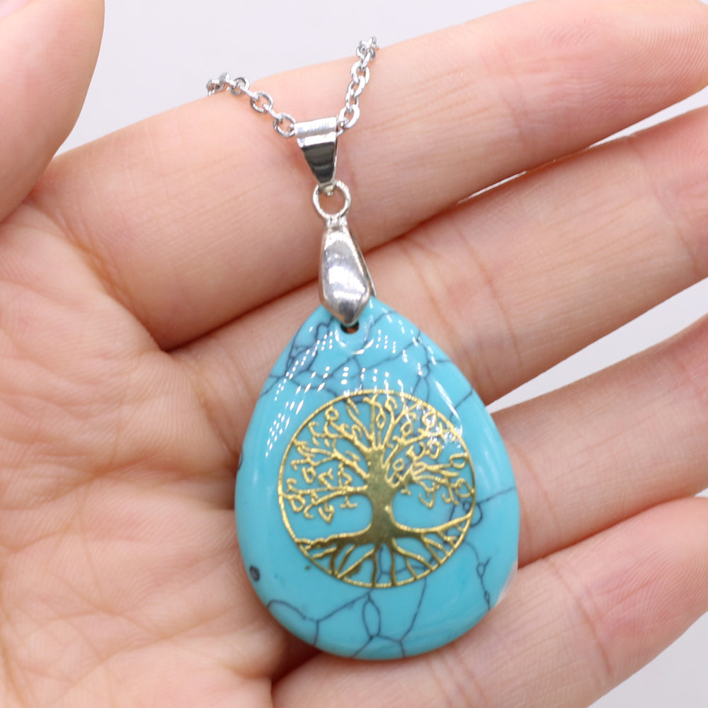 Collier Arbre de Vie Turquoise