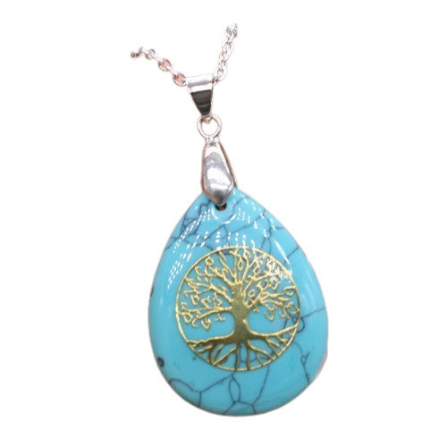 Collier Arbre de Vie Pierres Naturelles