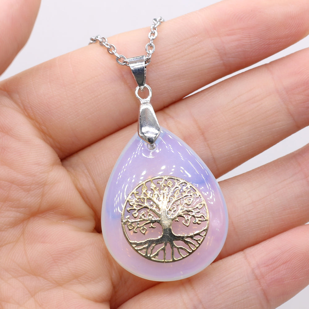 Collier Arbre de Vie Opale