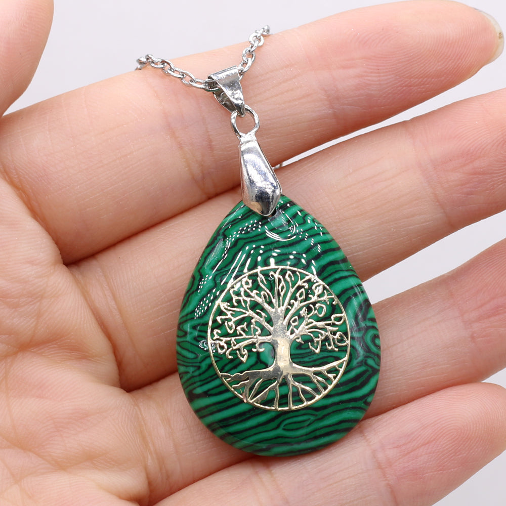 Collier Arbre de Vie Malachite