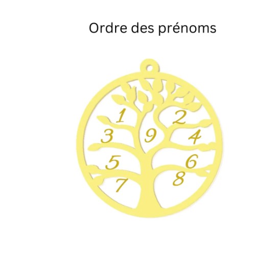 Collier arbre de vie or
