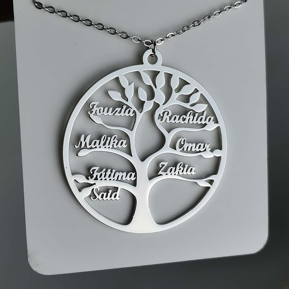 Pendentif arbre de vie prénoms