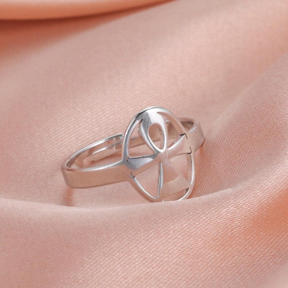 Bague talisman égyptien symbole Ankh