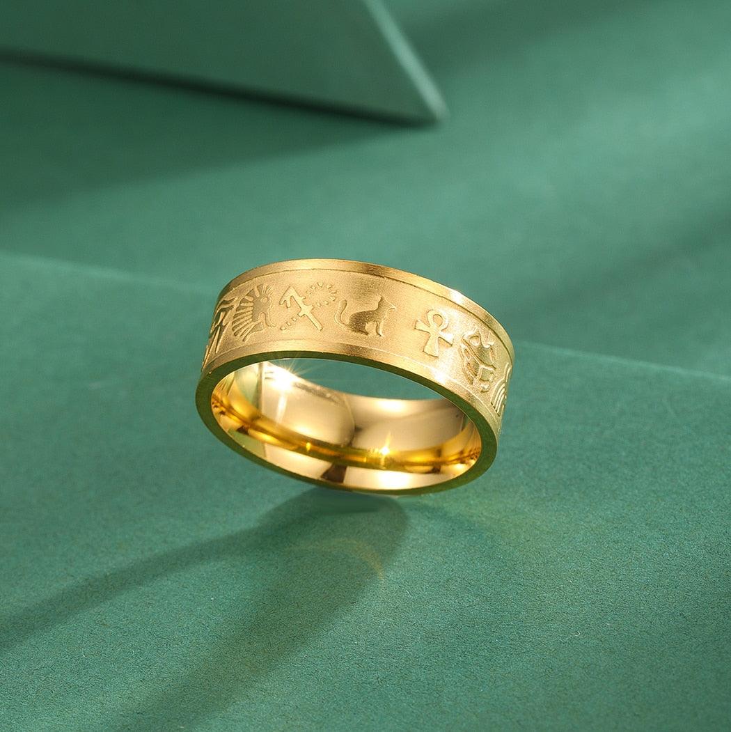 Bague amulette symboles Egypte
