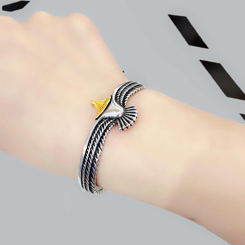 Bracelet talisman faucon
