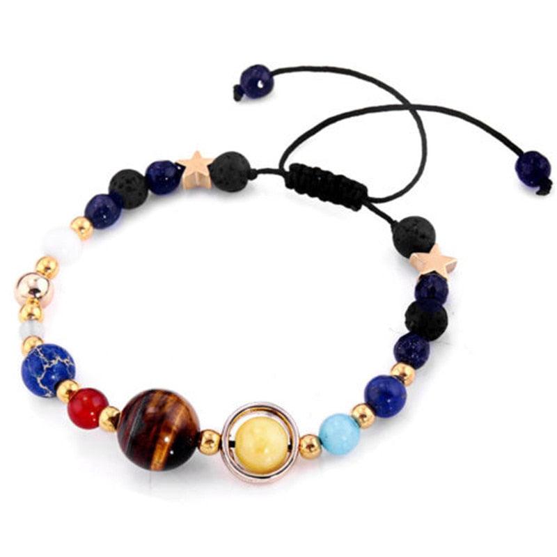 Bracelet porte-bonheur système solaire