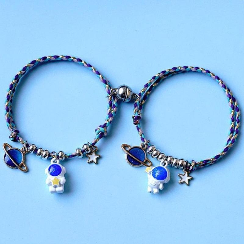Bracelet de couple étoile et planète