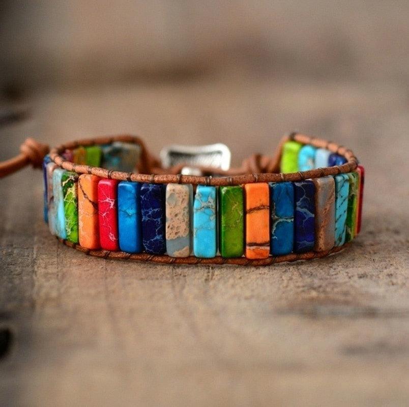 Bracelet amulette tibétaine 7 chakras