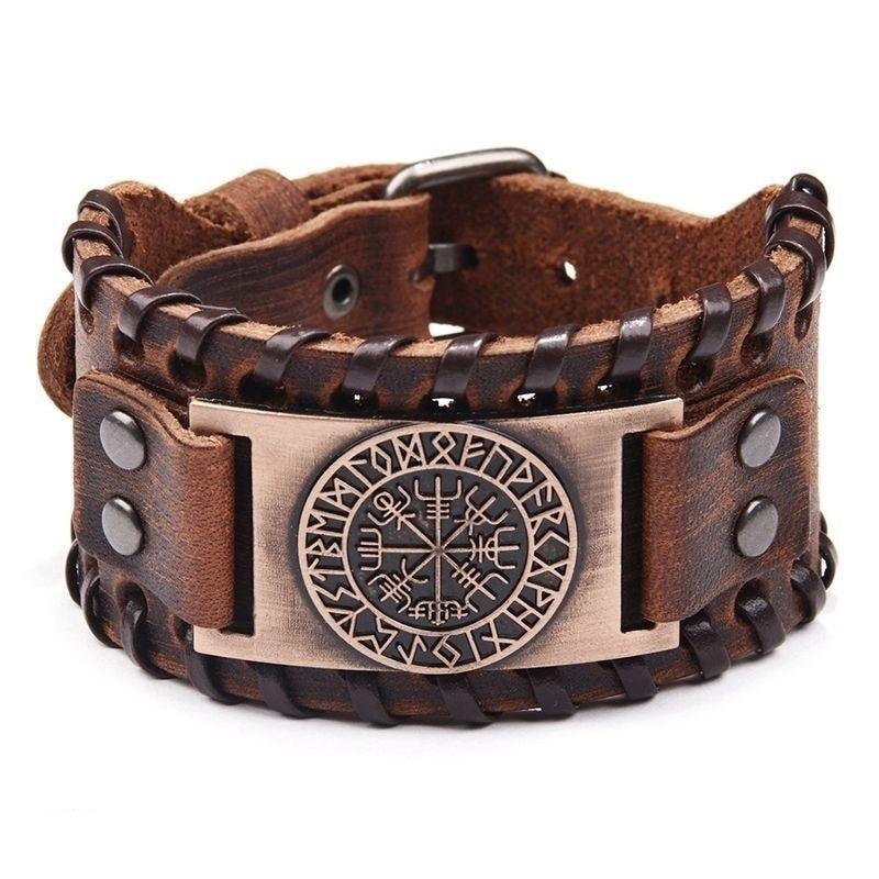 Bracelet porte-bonheur nordique et scandinave vegvisir