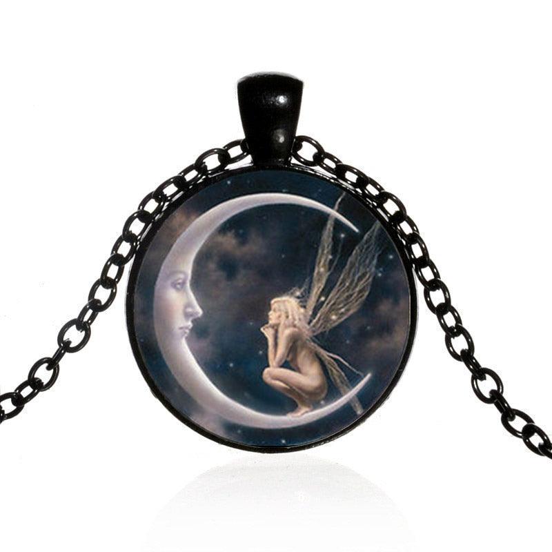 Collier Fée et lune