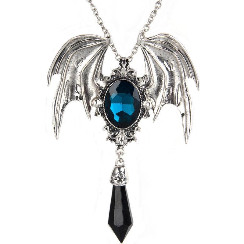 Collier chauve-souris talisman gothique