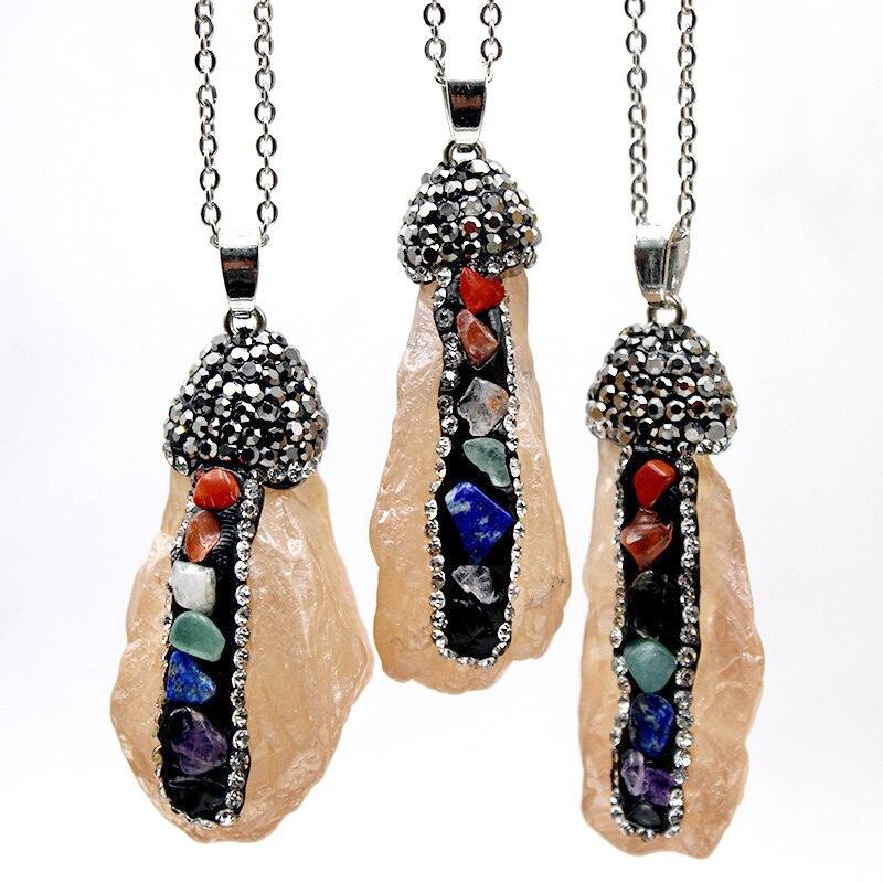 Collier porte-bonheur 7 chakras