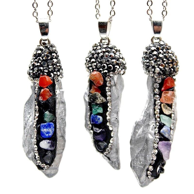 Pendentif porte-bonheur 7 chakras