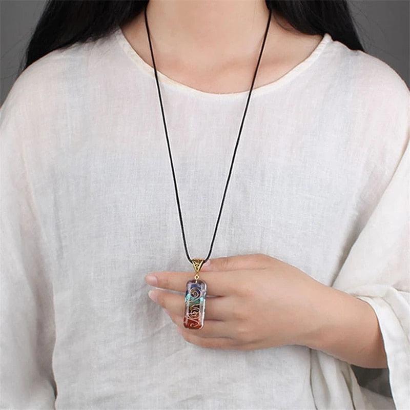 Collier porte-bonheur reiki