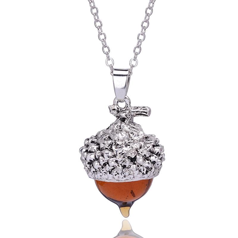 Collier porte-bonheur gland chance