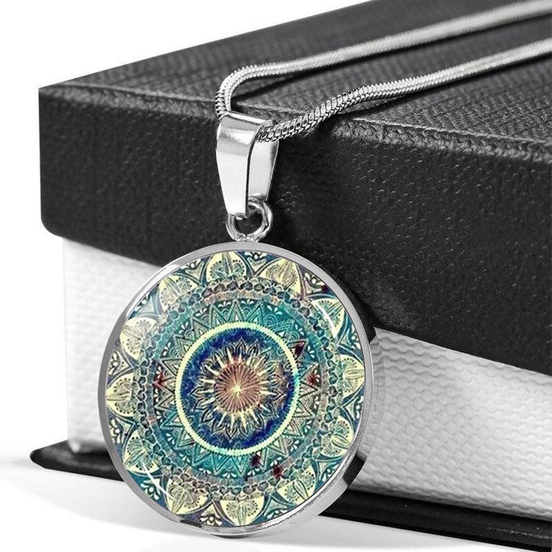 Collier porte-bonheur mandala tibétain