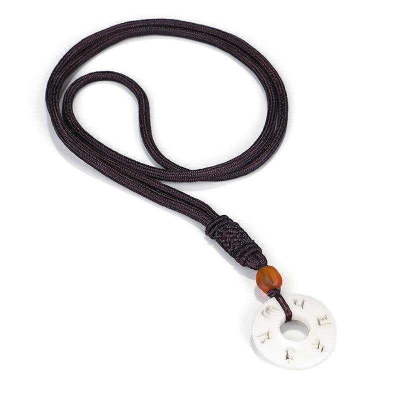 Collier porte-bonheur Mantra tibétain