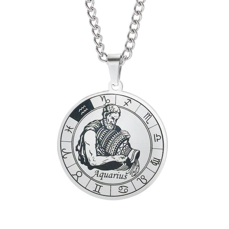 Collier Porte-bonheur Verseau signe du zodiaque astrologie