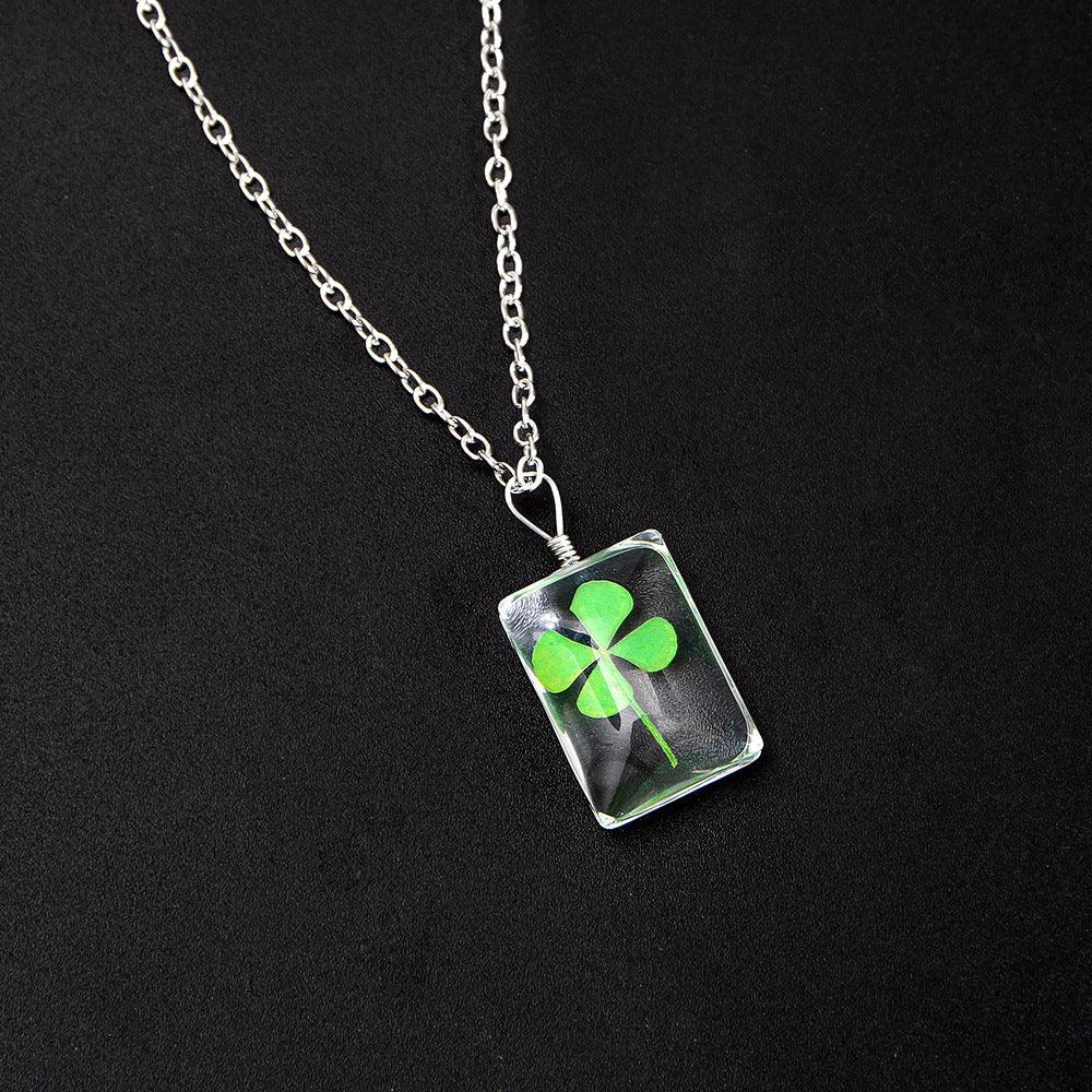 Pendentif amulette de protection chance Trèfle