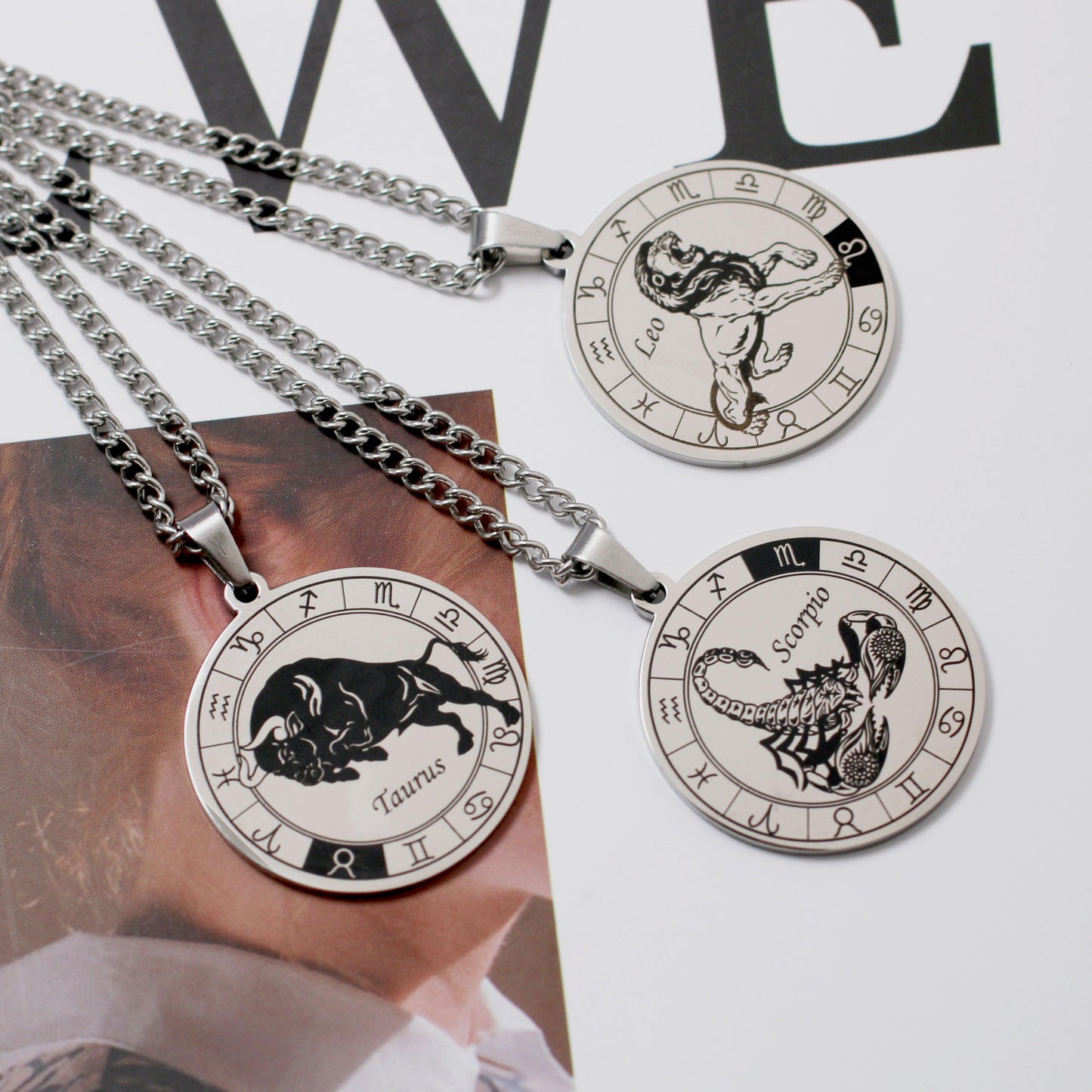 Collier talisman astrologique Taureau porte-bonheur