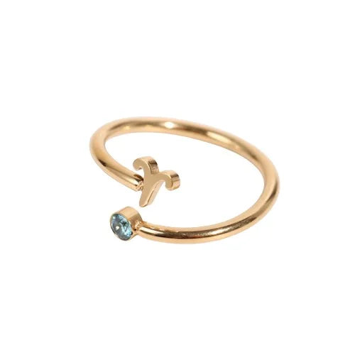 Bague Pierre Porte-bonheur Signe du Bélier