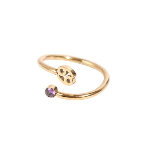 Bague Pierre Porte-bonheur Signe du Cancer