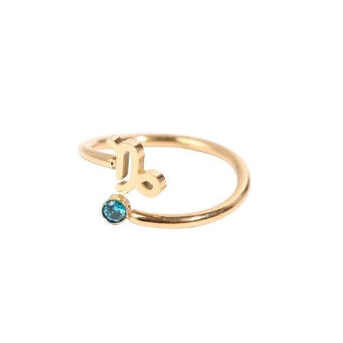 Bague Pierre Porte-bonheur Signe du Capricorne