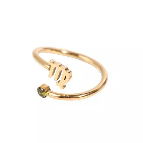 Bague Pierre Porte-bonheur Signe de la Vierge