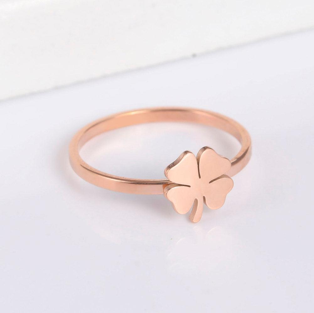 Bague trèfle à 4 feuilles