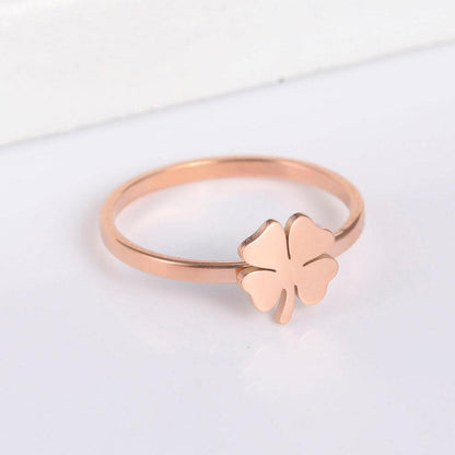 Bague trèfle à 4 feuilles
