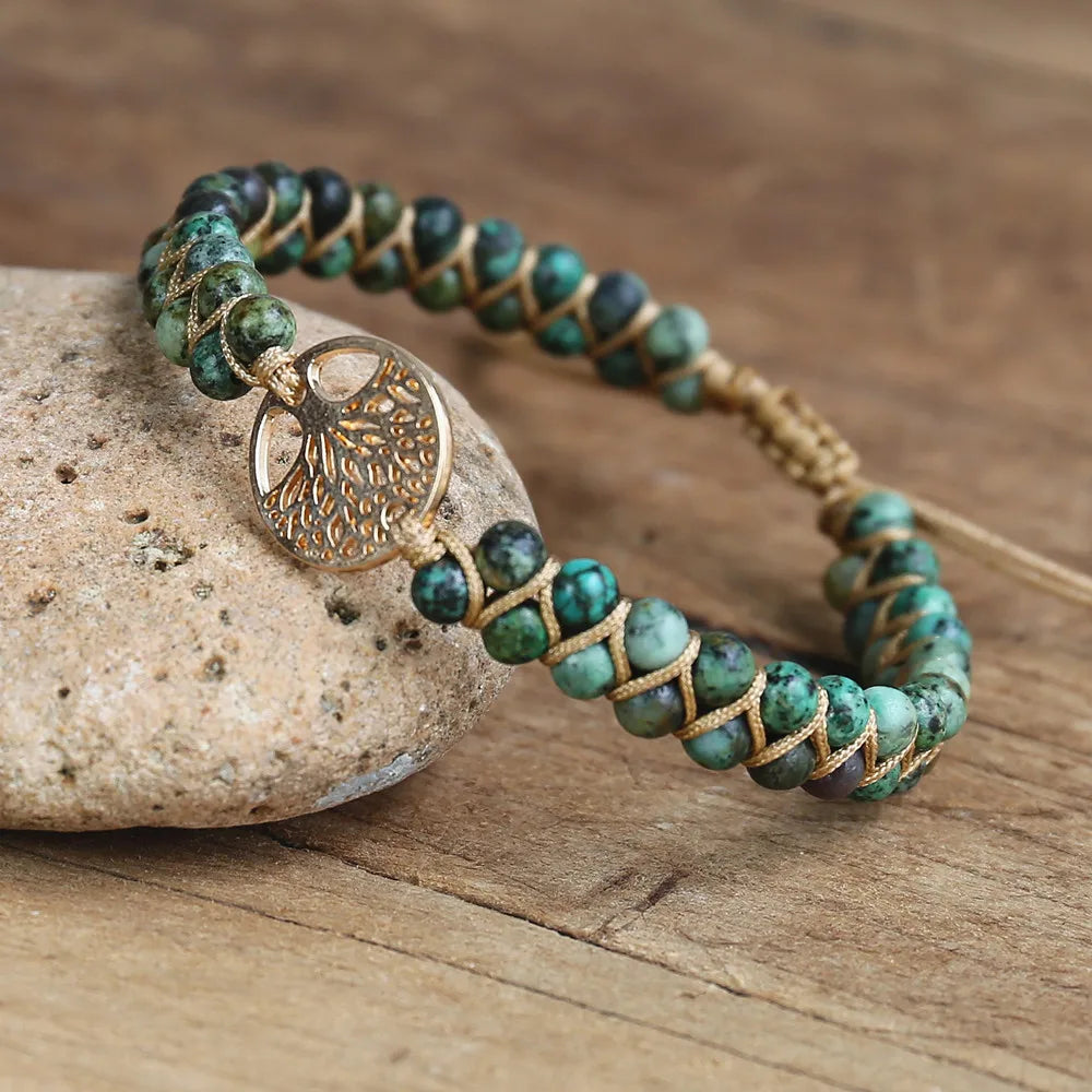 Bracelet arbre de vie pierres naturelles