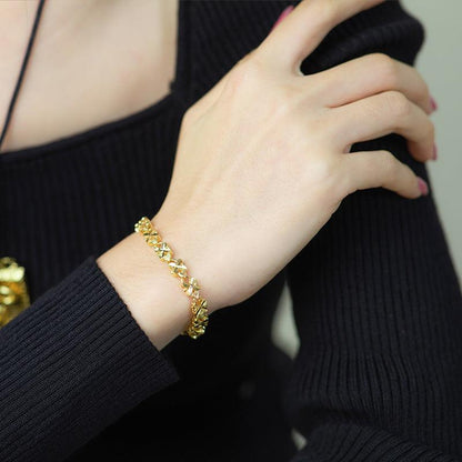 Bracelet porte-bonheur Trèfle à 4 feuilles