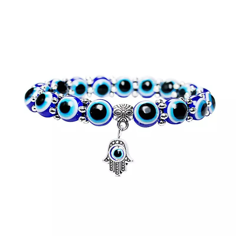 Bracelet œil de Fatima et main