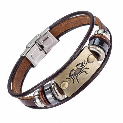 Bracelet porte-bonheur cancer signe du zodiaque