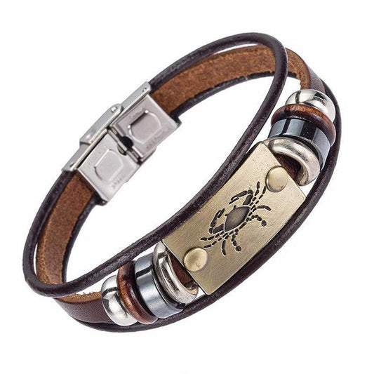 Bracelet porte-bonheur cancer signe du zodiaque
