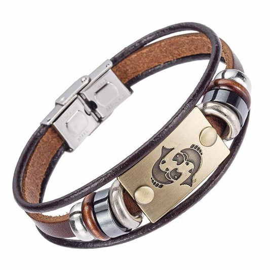 Bracelet porte-bonheur Poissons signe du zodiaque