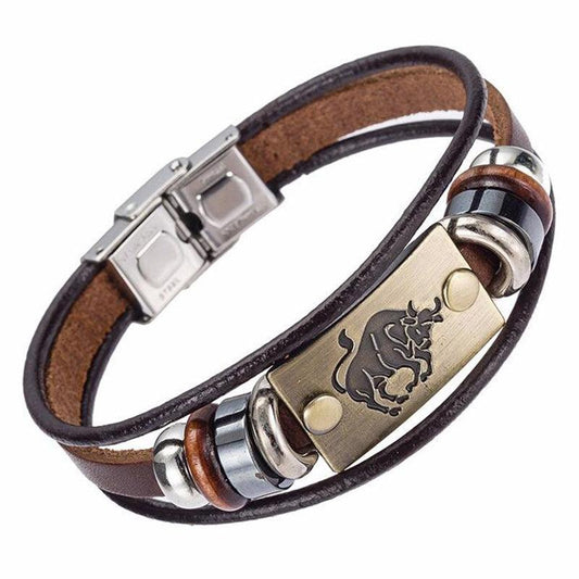Bracelet porte-bonheur Symbole zodiaque Taureau