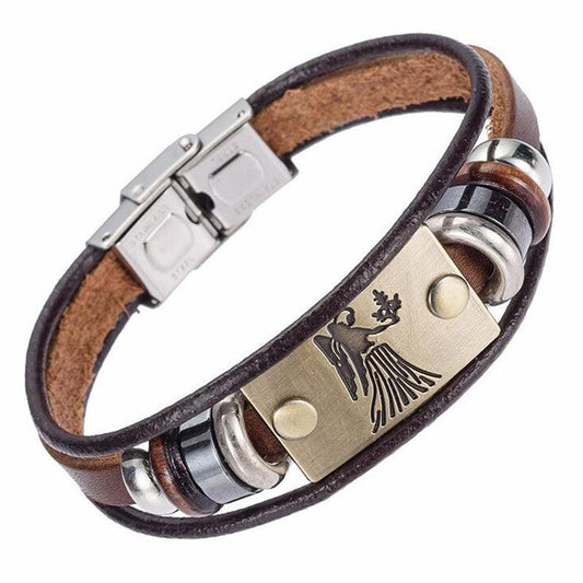 Bracelet porte-bonheur vierge symbole du zodiaque