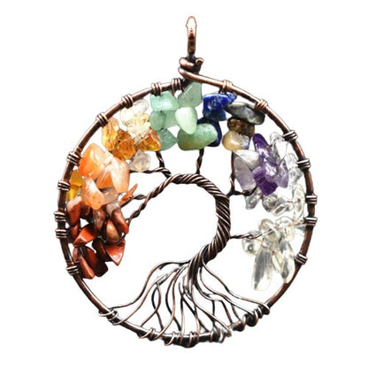 Collier Arbre de Vie 7 Chakras