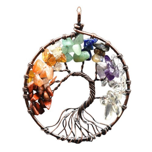 Collier Arbre de Vie 7 Chakras