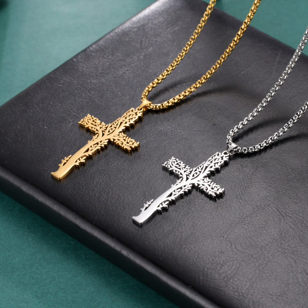 Pendentif Croix Arbre de vie