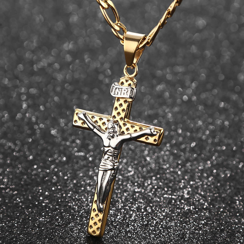 Pendentif porte-bonheur Croix chrétienne