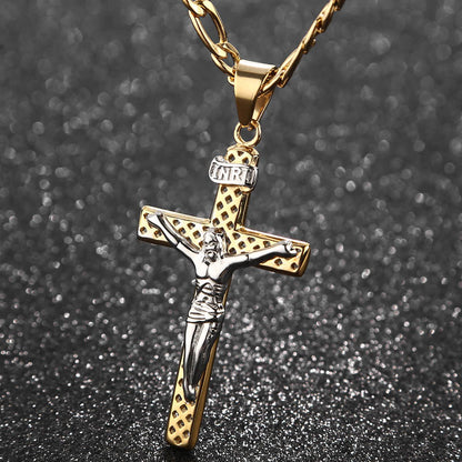 Pendentif porte-bonheur Croix chrétienne