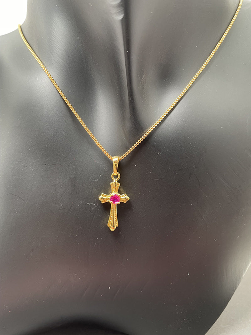 Pendentif Croix Chrétienne Femme