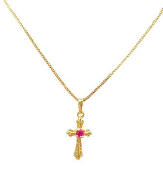 Collier Croix Chrétienne Femme